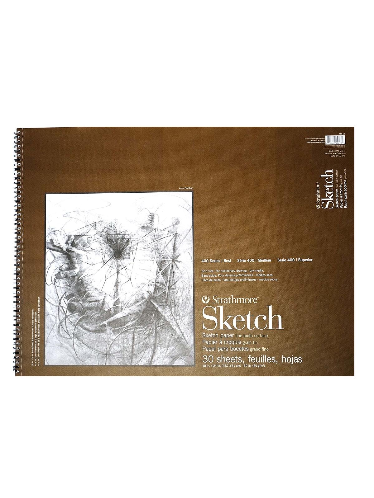 Series 400 Sketch Pads 18 in. x 24 in., 30 sheets
